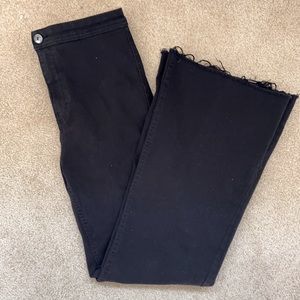 Bershka Black High Waisted Flare size 8